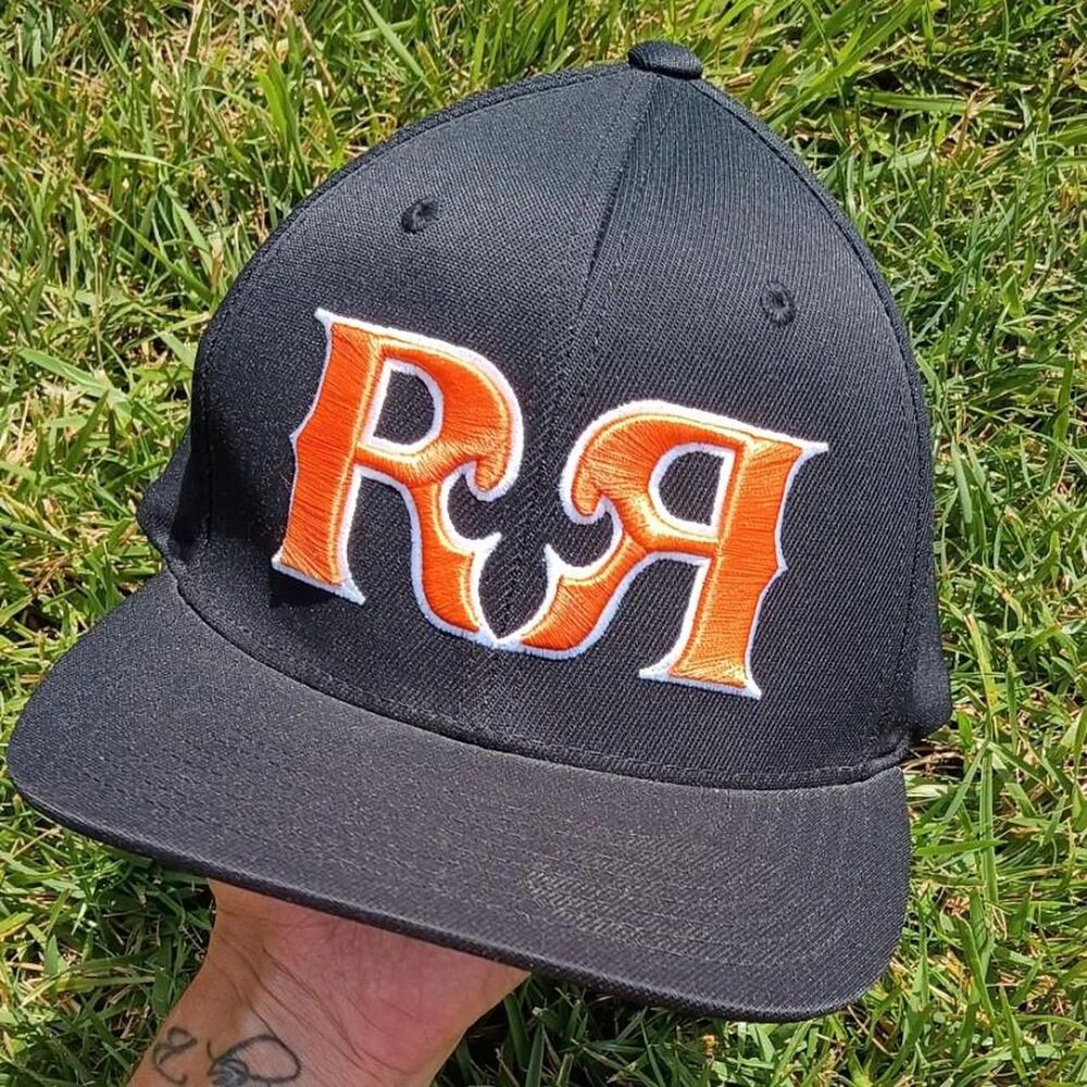 Y2K Embroidered Gothic Lettering Rock Revival FlexFit Snapback S/M
